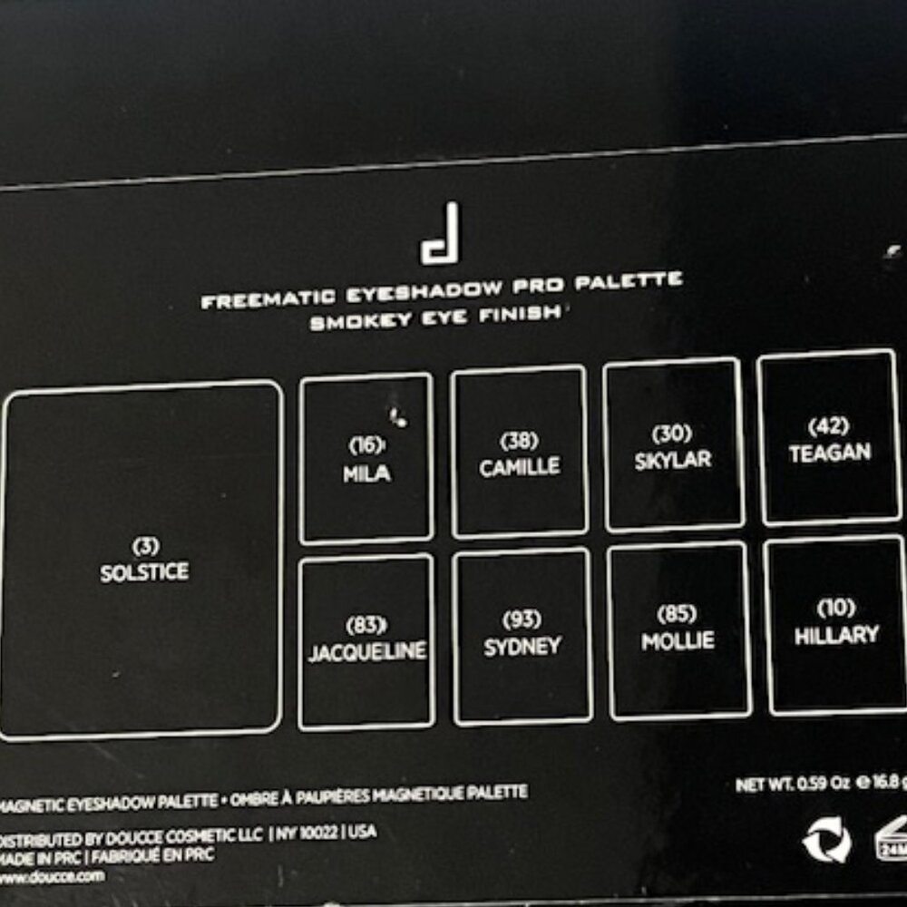 Doucce Magnetic Eyeshadow Pro Palette With Highlighter - Picture 2 of 3